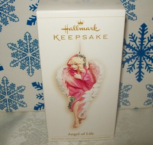 HALLMARK ANGEL OF LIFE 2006 CHRISTMAS KEEPSAKE ORNAMENTS BREAST CANCER