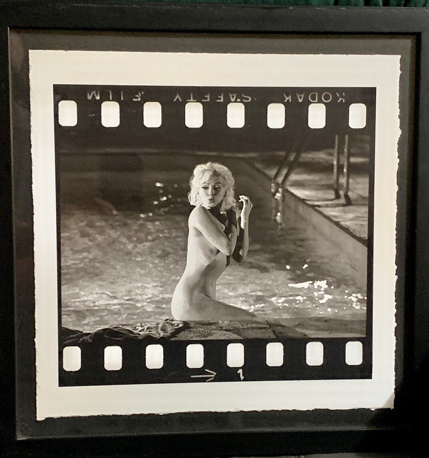 3 IRIS gicleè Prints Marilyn Monroe Swimming Pool at Night Printers Proofs OOAK