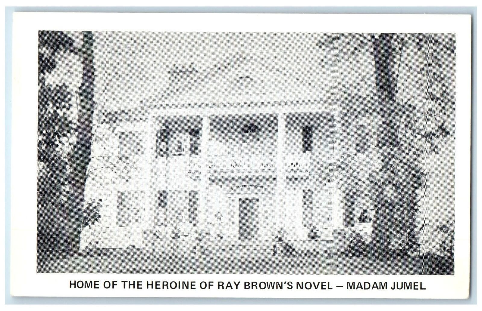c1920's The Mansion Home Of The Heroin Of Ray Brown's Novel Advertising Postcard