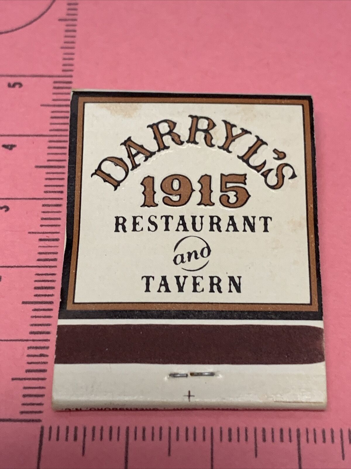 Vintage Matchbook Darryl’s 1832 Restaurant and Tavern  Clearwater, Fl  gmg