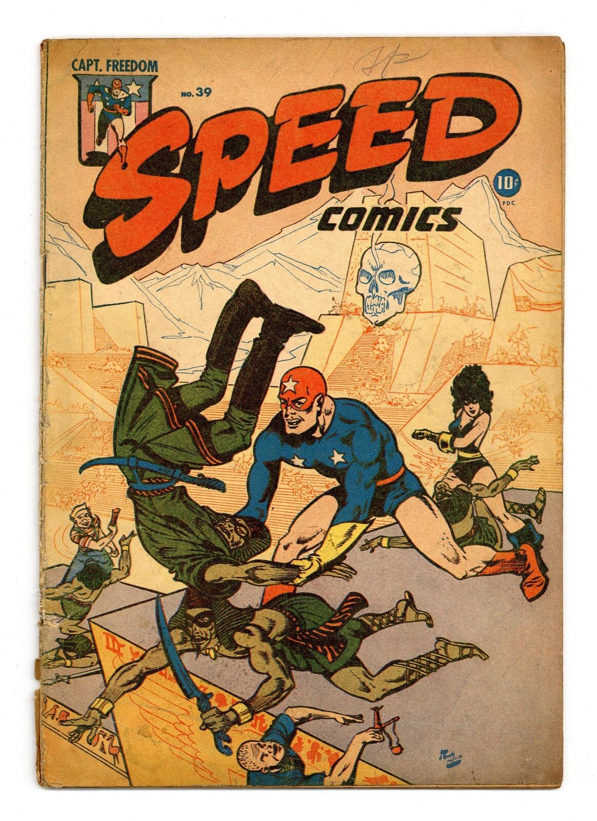 Speed Comics #39 GD+ 2.5 1945