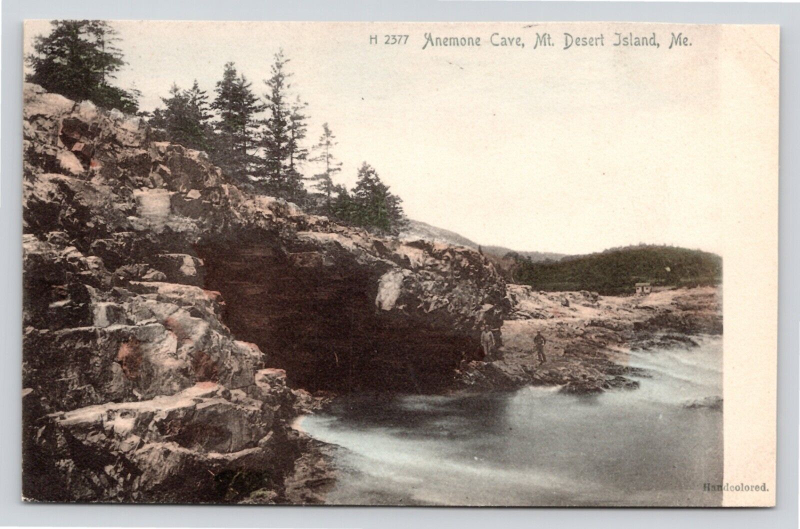 Acadia National Park Mt Desert Island Anemone Cave OLD VTG Unused UDB Postcard
