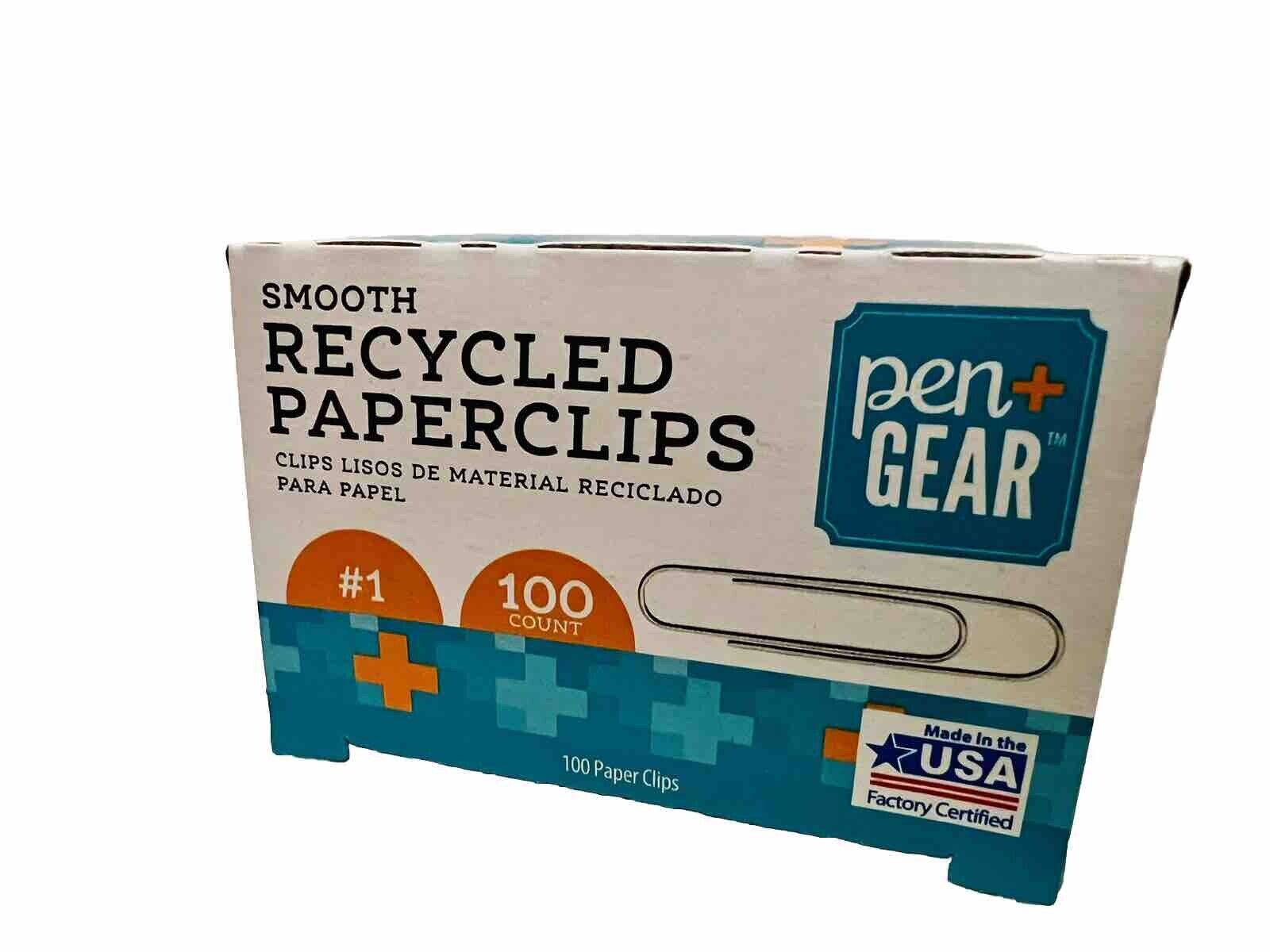 pen gear smooth recycled paper clips, 100 count
