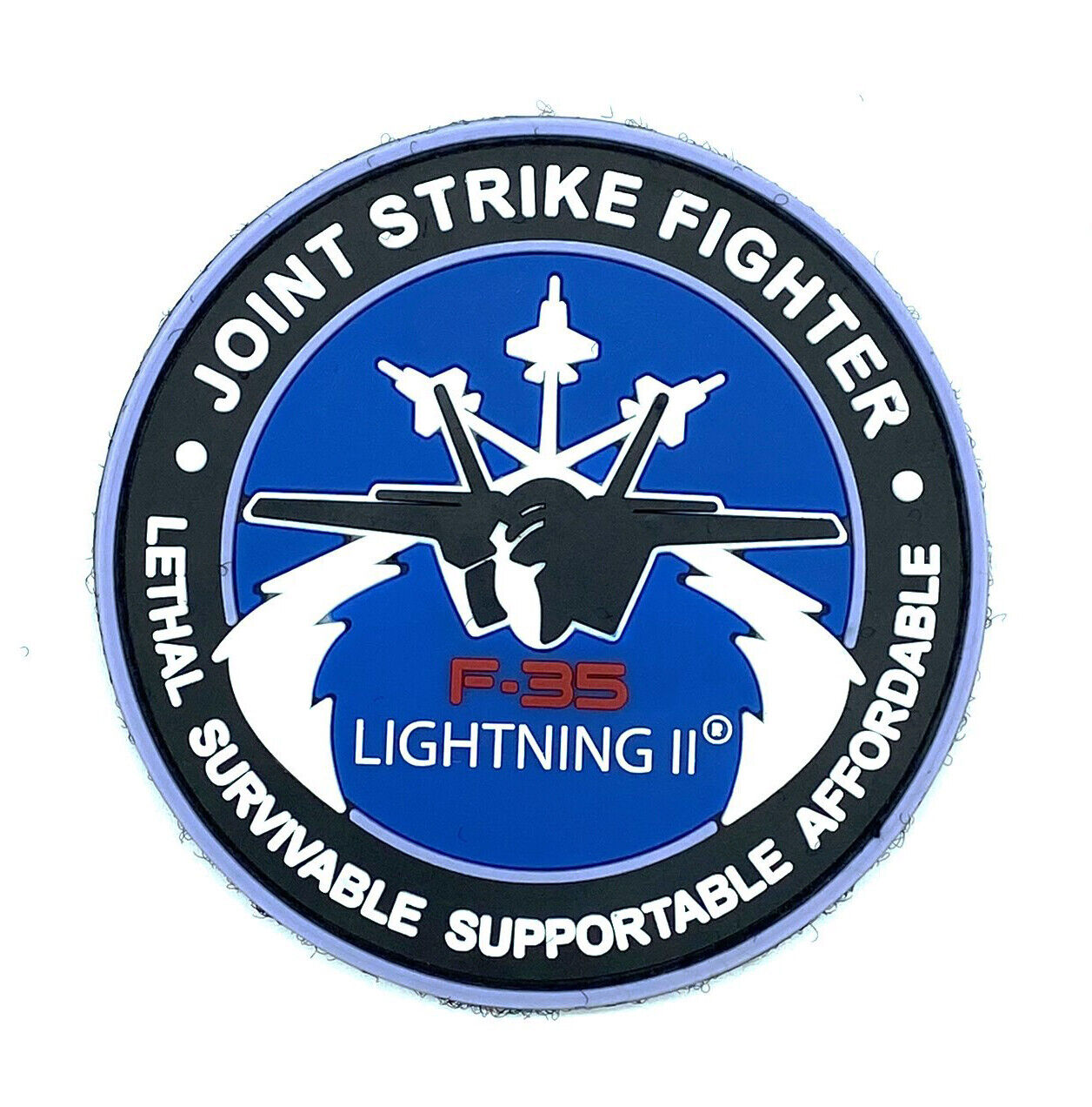 Lockheed Martin®, F-35 Lightning II®, Joint Strike Fighter Patch, 3.5 inch PVC