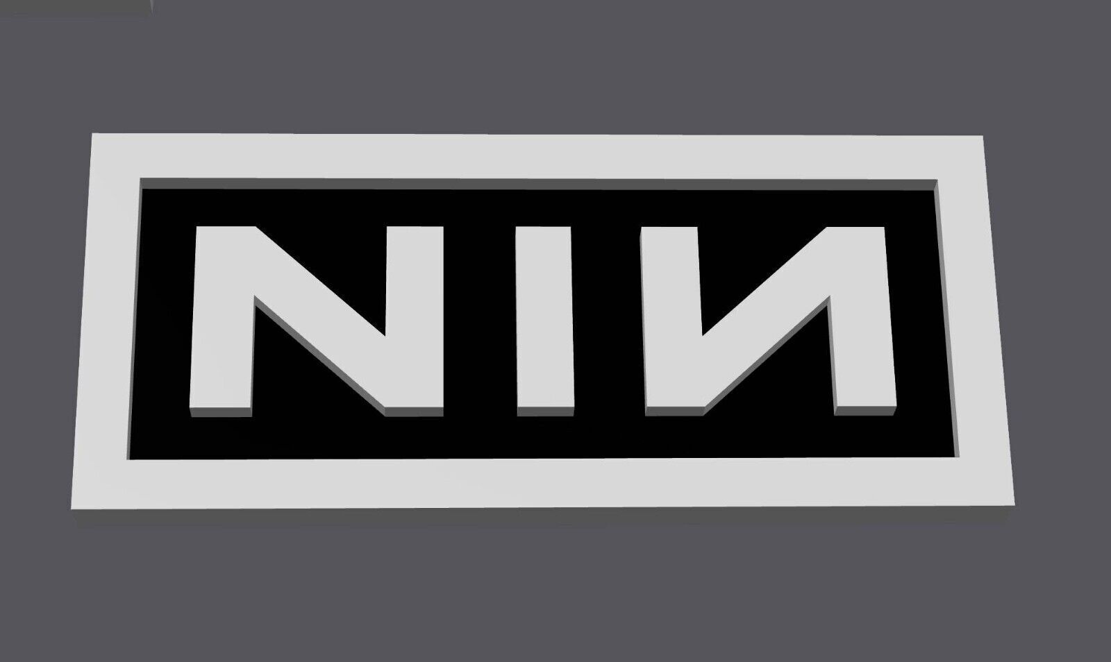 Nine Inch Nails inspired 3D Printed Plaque, CUSTOM COLORS, Unique Wall Art