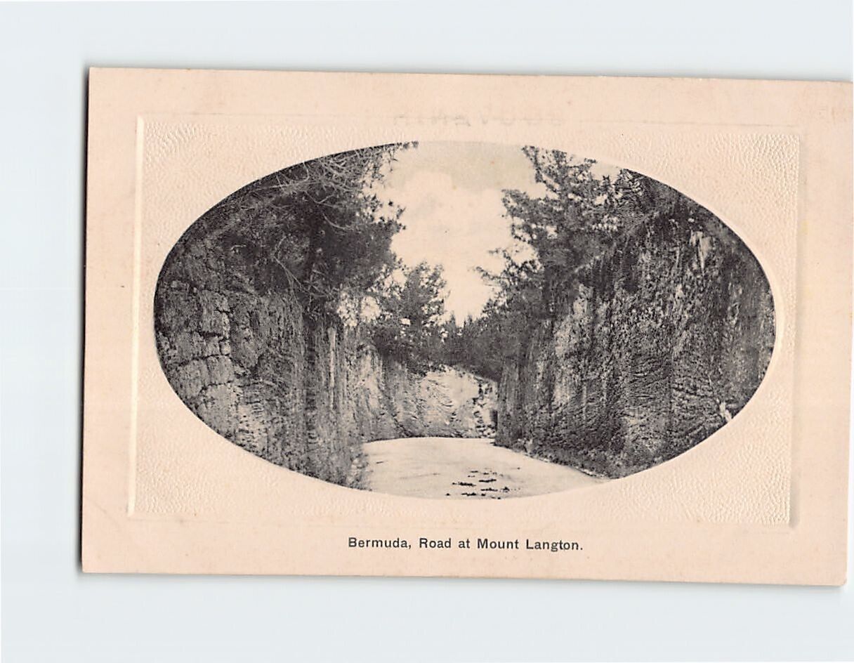 Postcard Bermuda, Road at Mount Langton, British Overseas Territory