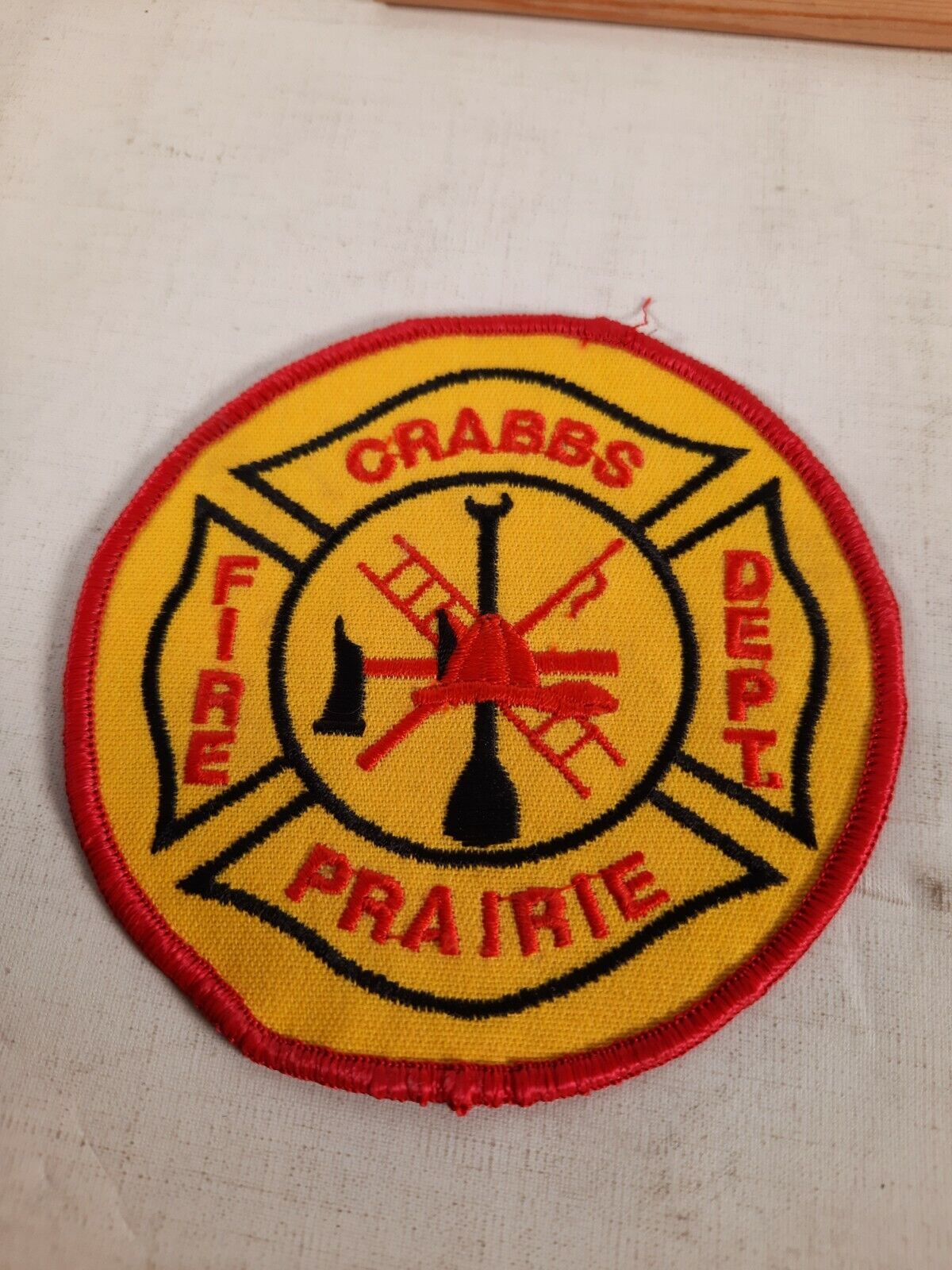 Crabbs prairie  FIRE DEPT PATCH