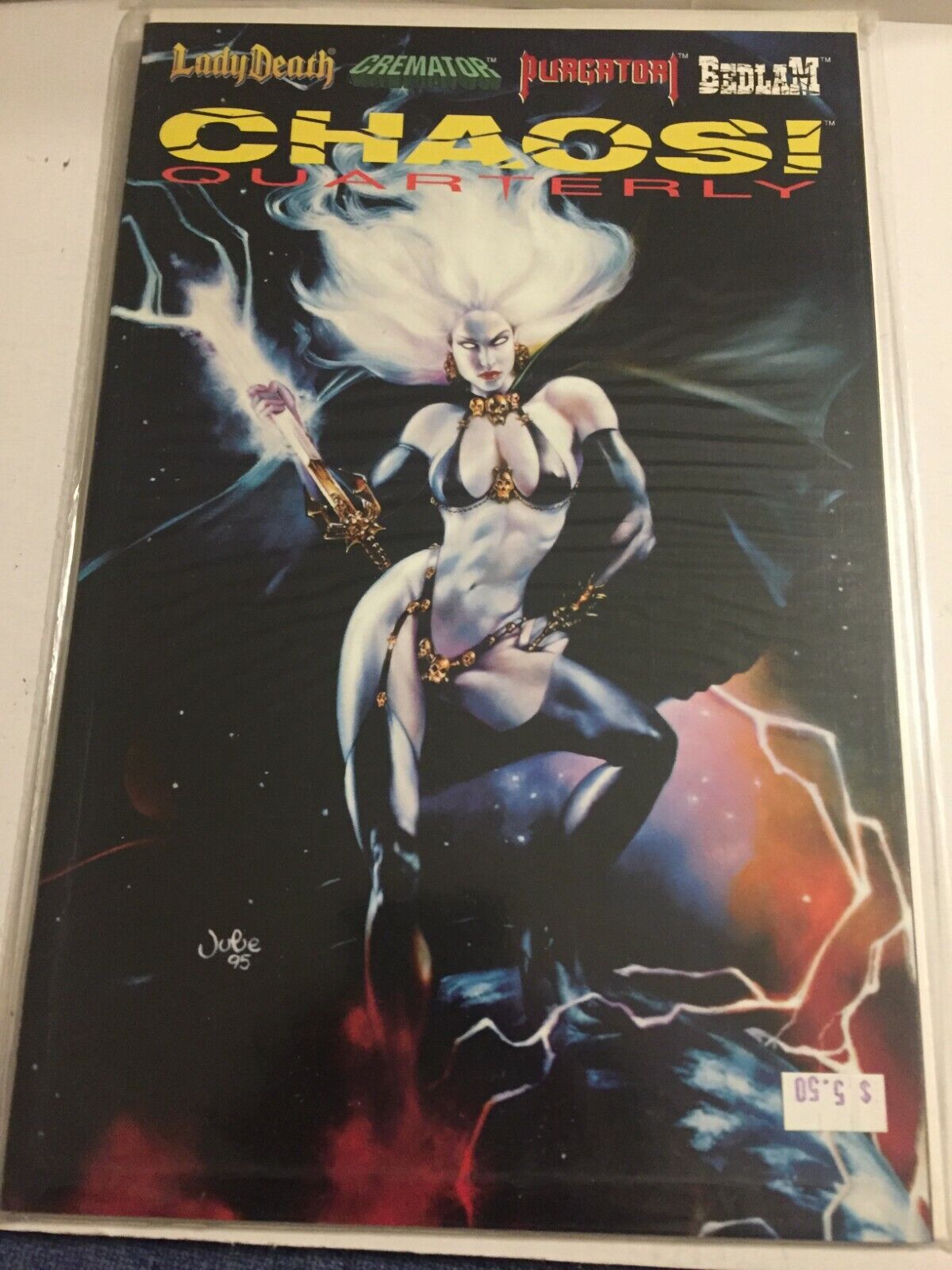 1995 Chaos Quarterly #1 Sexy Lady Death Cover