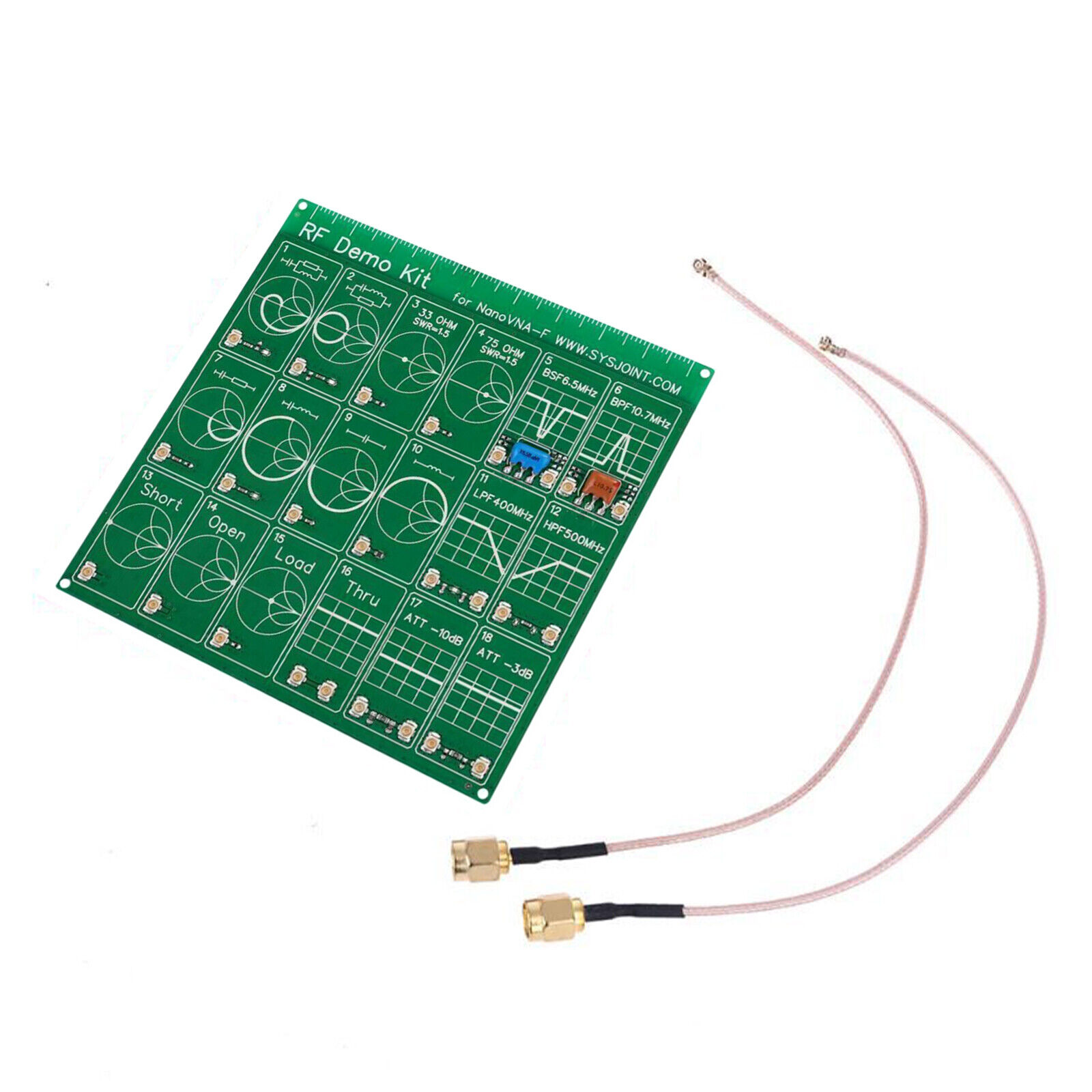 RF Radio Frequency Test PCB Board Filter Attenuator For Nano VNA-F Anaylzer F