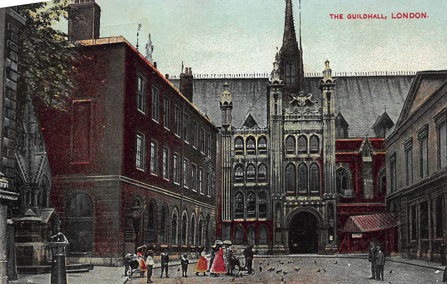 The Guildhall, London, England, Great Britain, early postcard, unused