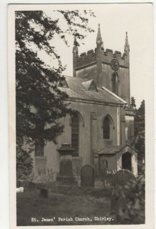 Shirley St James Church Solihull Warwickshire Vintage RP Postcard Williams 446c