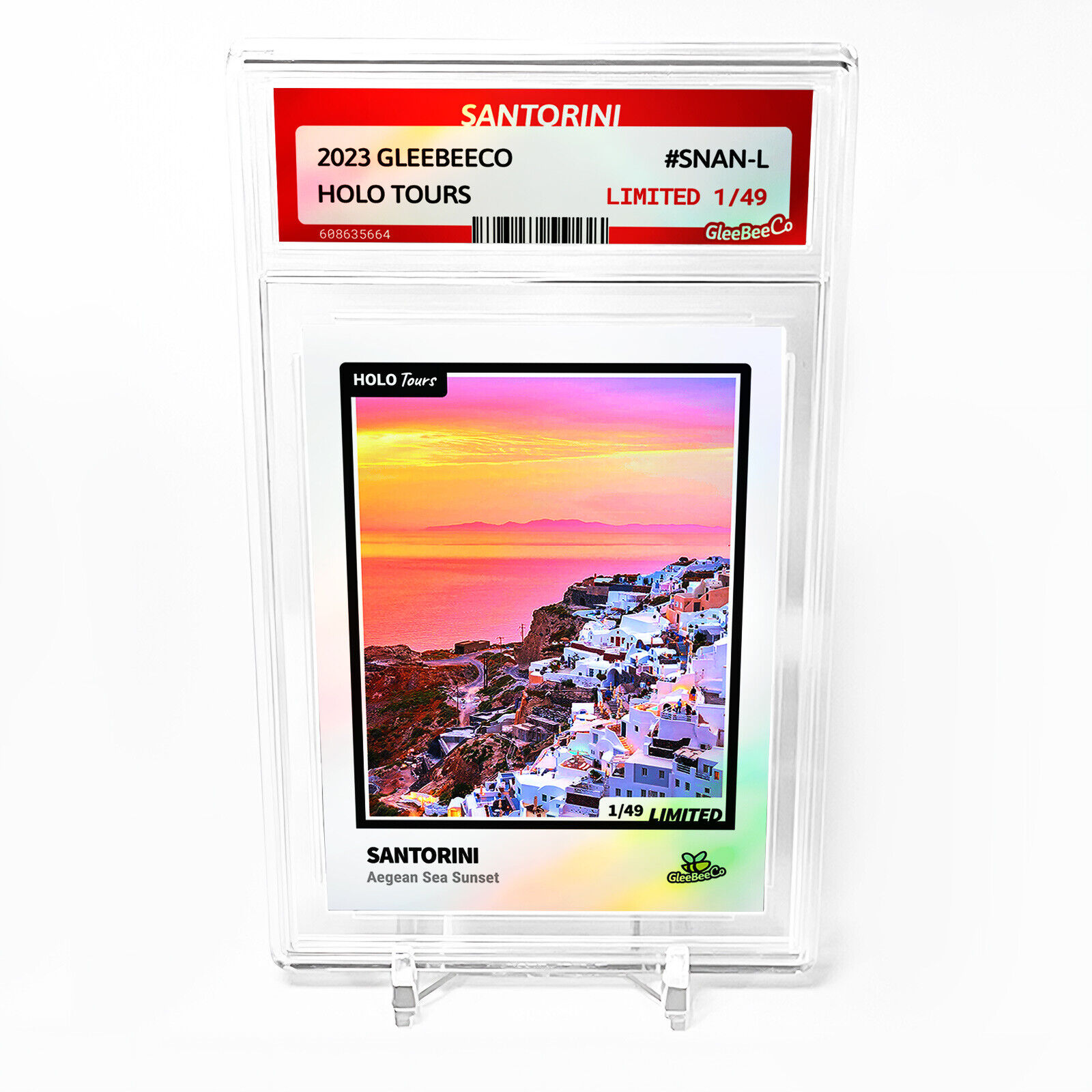 SANTORINI Holographic Photo Card 2023 GleeBeeCo Slabbed #SNAN-L Only /49