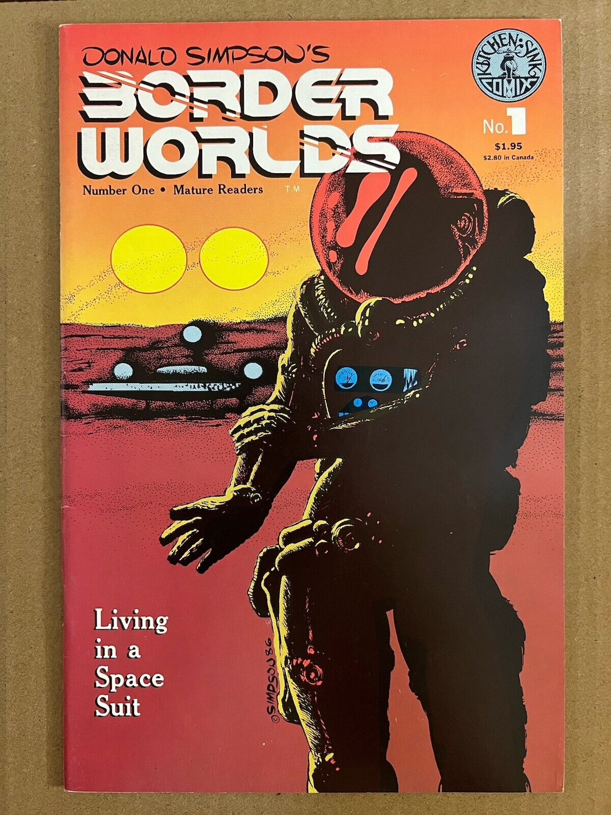 Border Worlds #1 | VF- Don Simpson 1986 Kitchen Sink Press | Combine Shipping