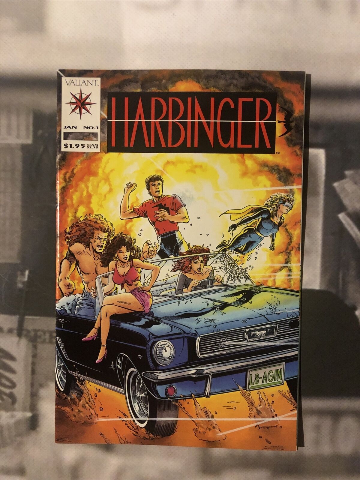 HARBINGER #1 1992 VALIANT 1st Renegades, Sting, Zephyr, & Torque W/COUPON B23