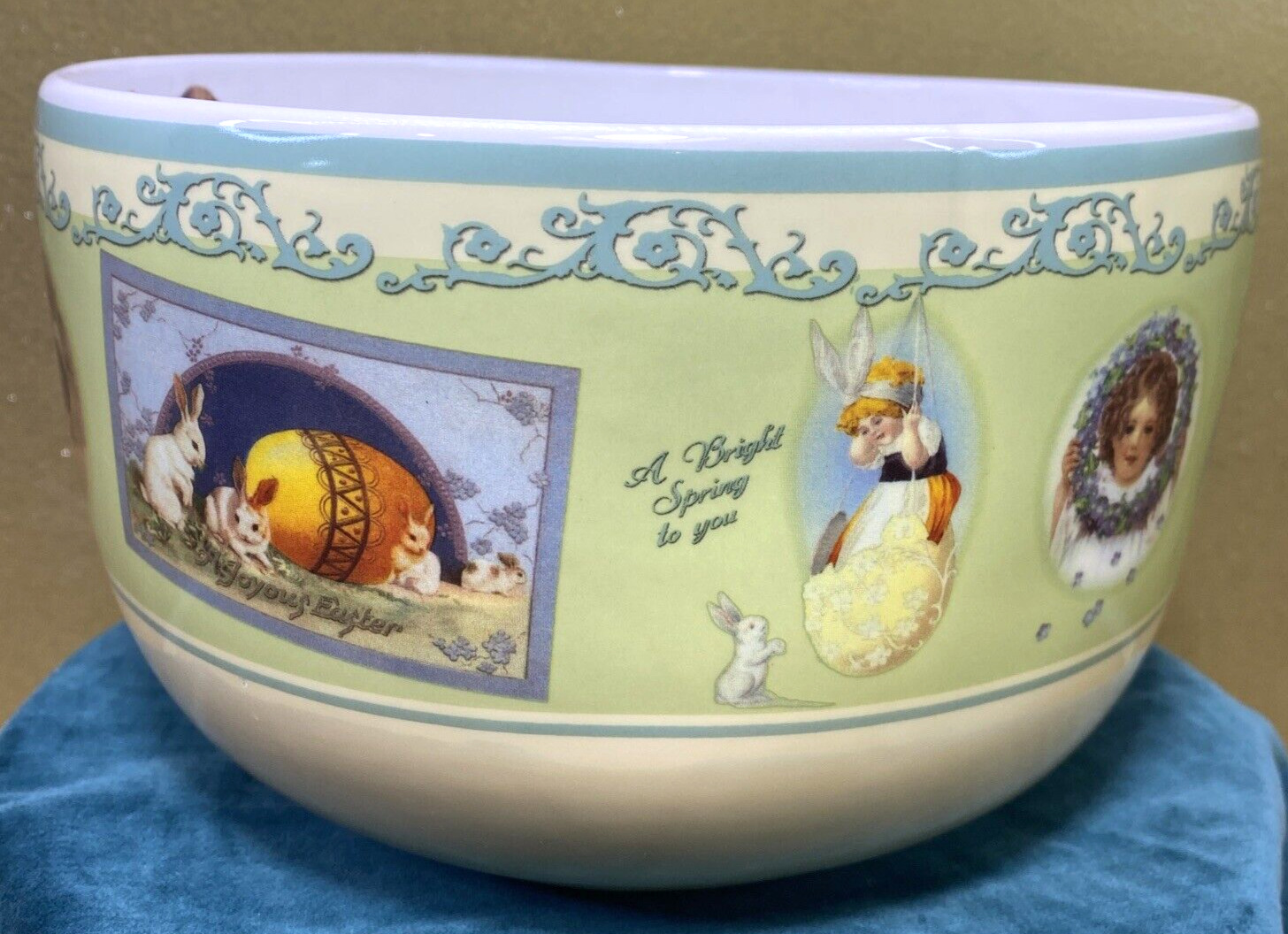 Easter Bowl Bethany Lowe Designs Vintage Style Spring Decor 9\