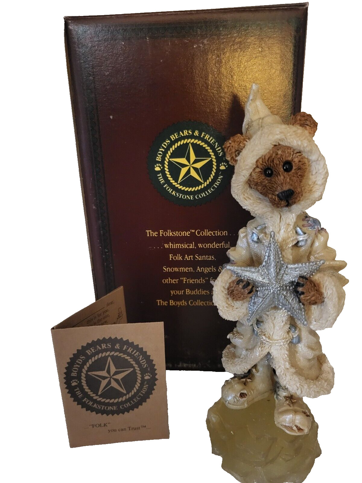 BOYDS BEARS & FRIEND FOLKSTONE COLLECTION~POLARIS AND THE NORTH STAR ON ICE~1997