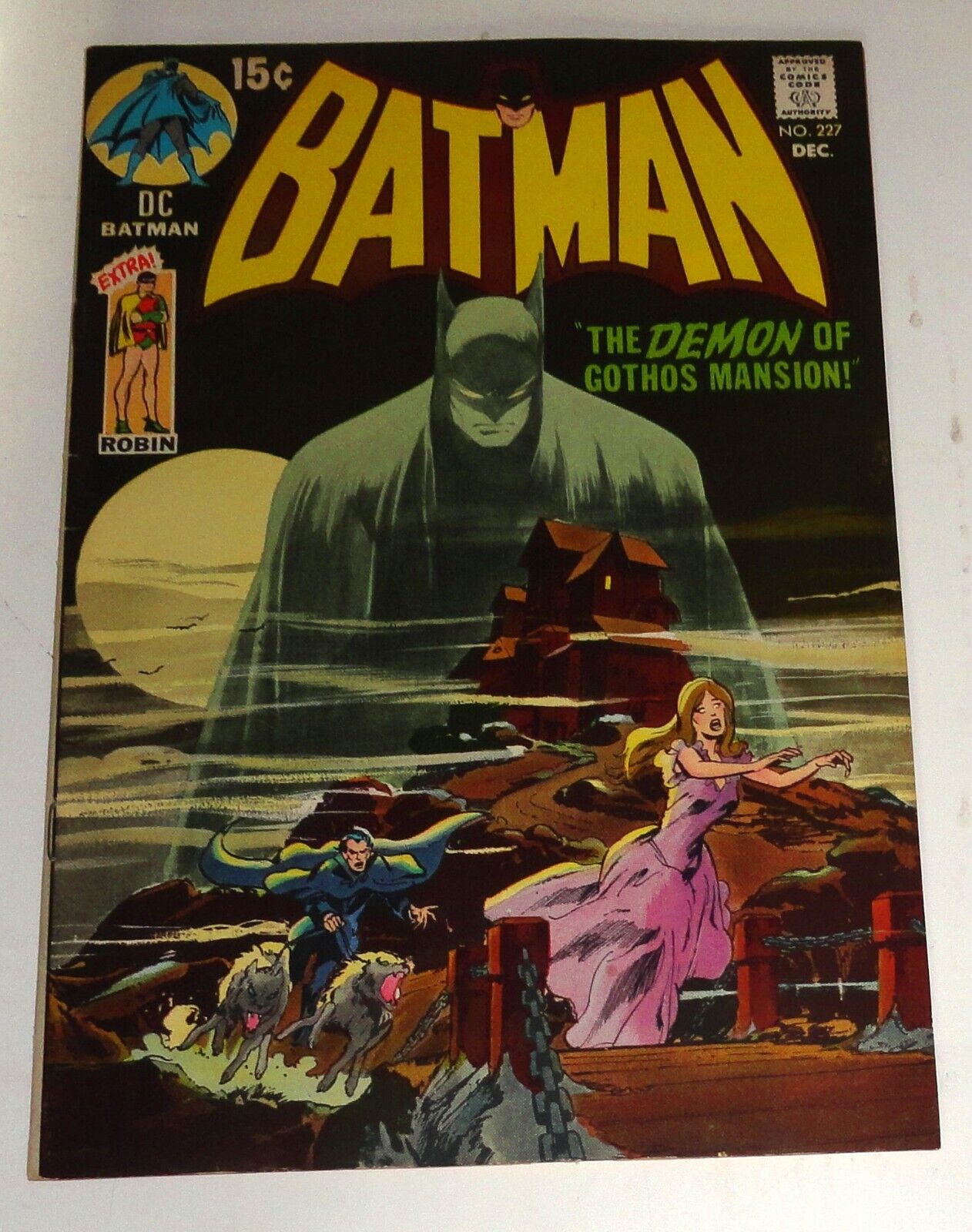 BATMAN #227 CLASSIC NEAL ADAMS COVER VF 8.0 1970 KEY ISSUE