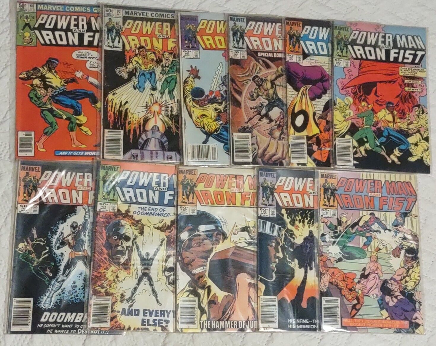 Power Man & Iron Fist 68 93 99-104 107, 109, 110 (1983-1985) Marvel Lot of 11