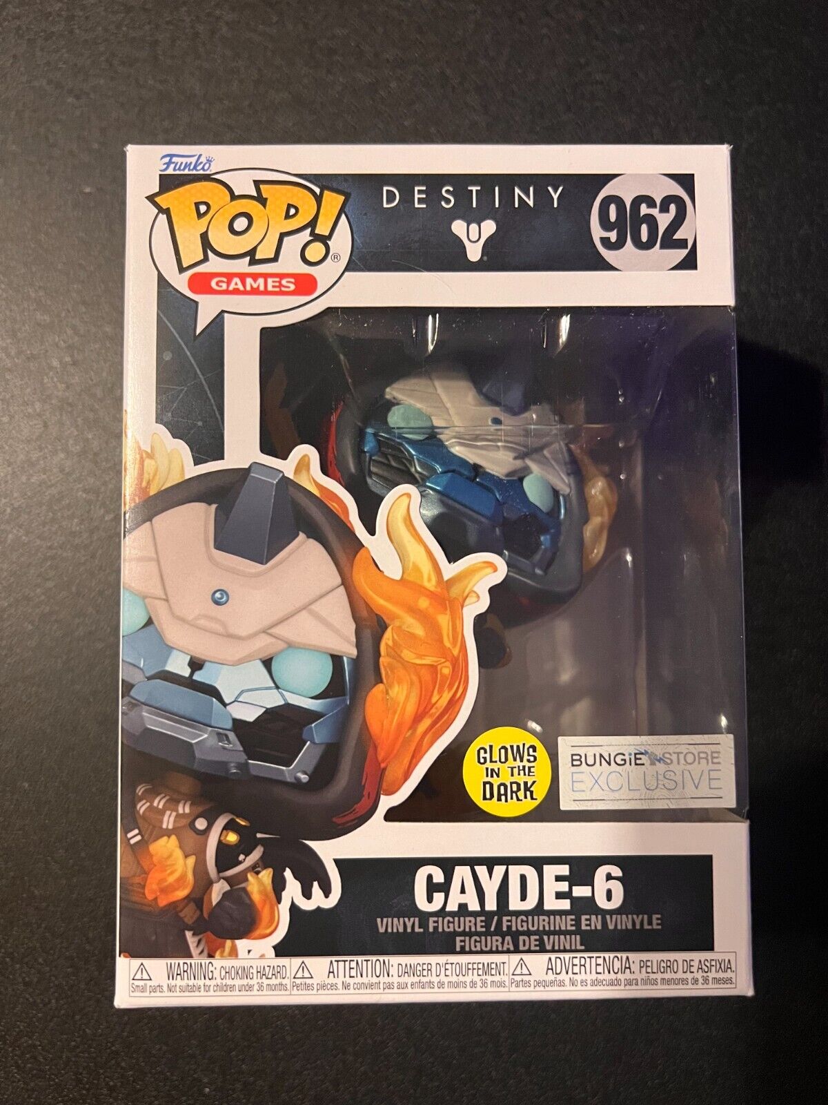 Funko Pop Destiny\'s Cayde-6 Bungie Store Exclusive with My Serious Face Emblem