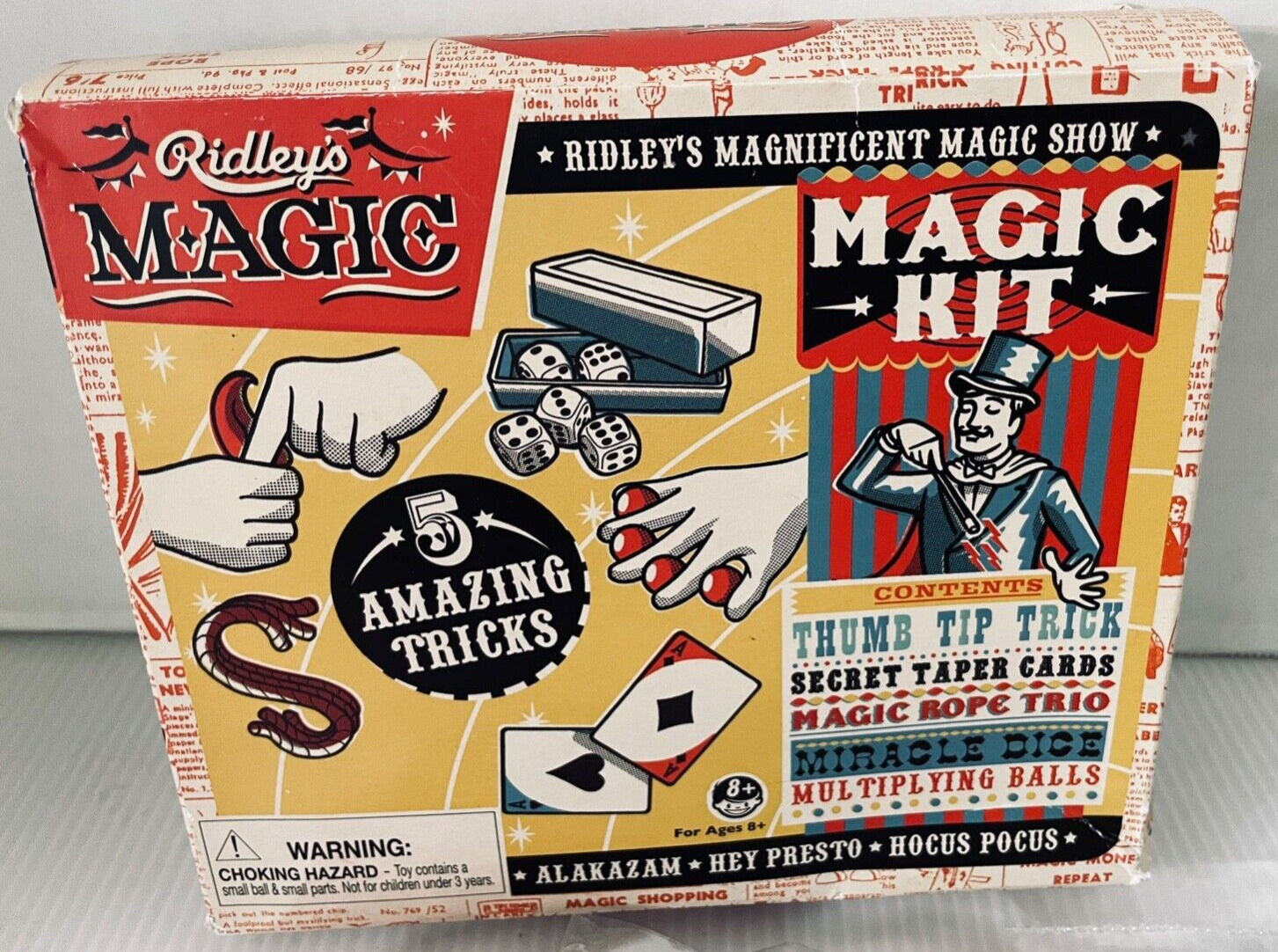 MAGIC KIT Ridleys Magic 5 Amazing Tricks Ages 8 And Up 2017 NIB