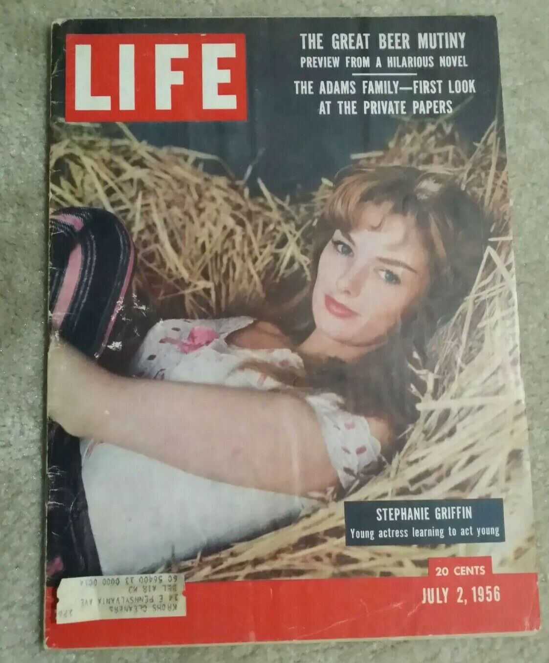Vintage LIFE Magazine July 2, 1956》Stephanie Griffin, Adams Family, Great Beer