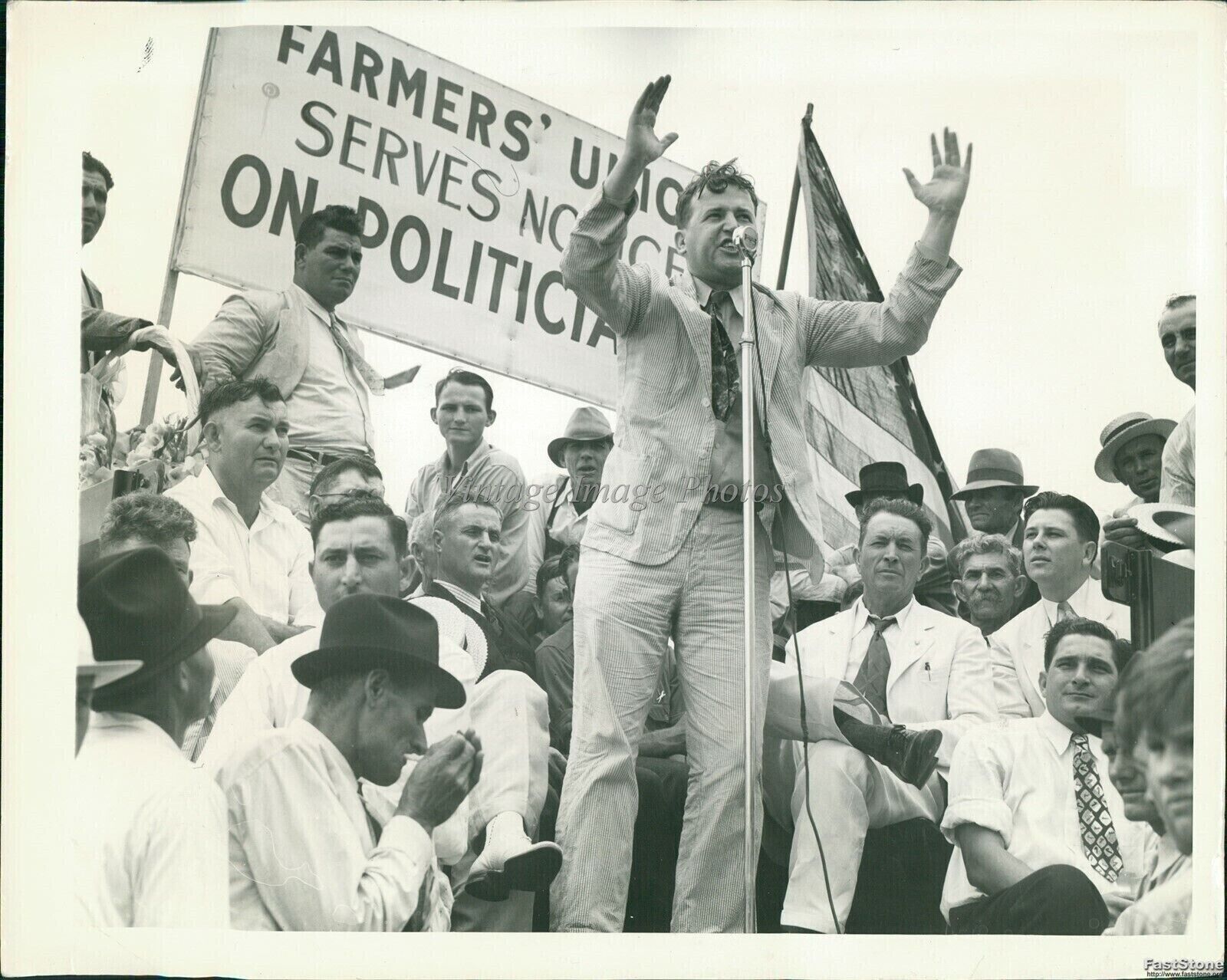 1938 James Hobson Morrison Atty Louisiana Farmers Protective Unions 8X10 Photo