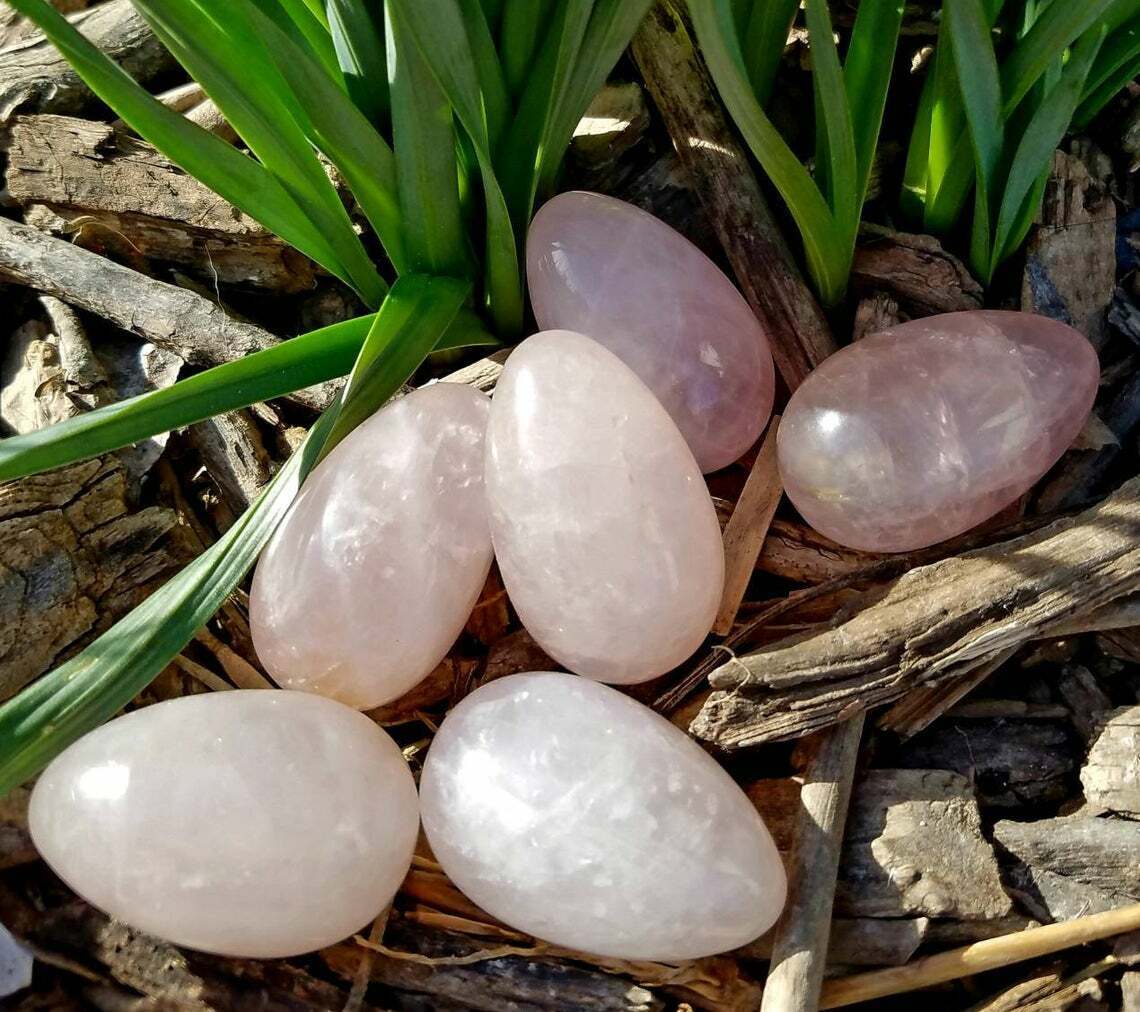 Egg Fertility Rebirth Dragon Crystal Rose Quartz Yoni Chakra Reiki Love Symbol