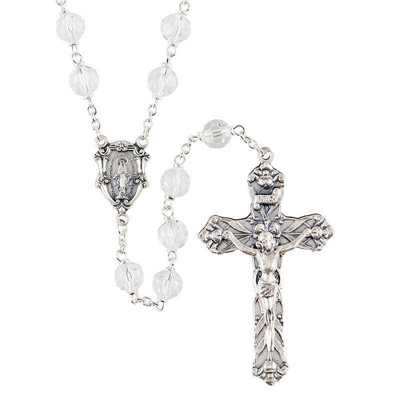 Crystal Loc-Link Vienna Rosary Catholic Rosery Gifts for Women Girl Men Boy