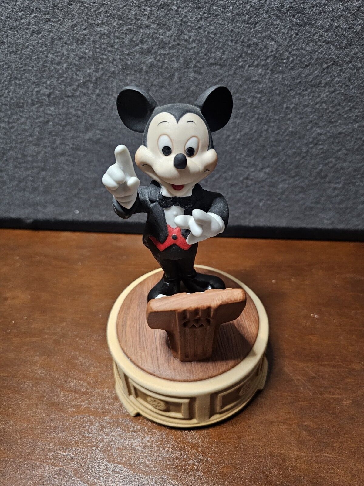 Walt Disney Productions Mickey Mouse Conductor Music Box