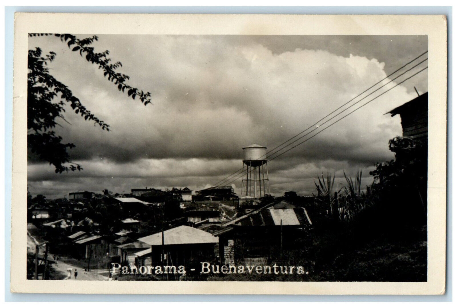 1947 Panorama Buenaventura Columbia Vintage Posted RPPC Photo Postcard
