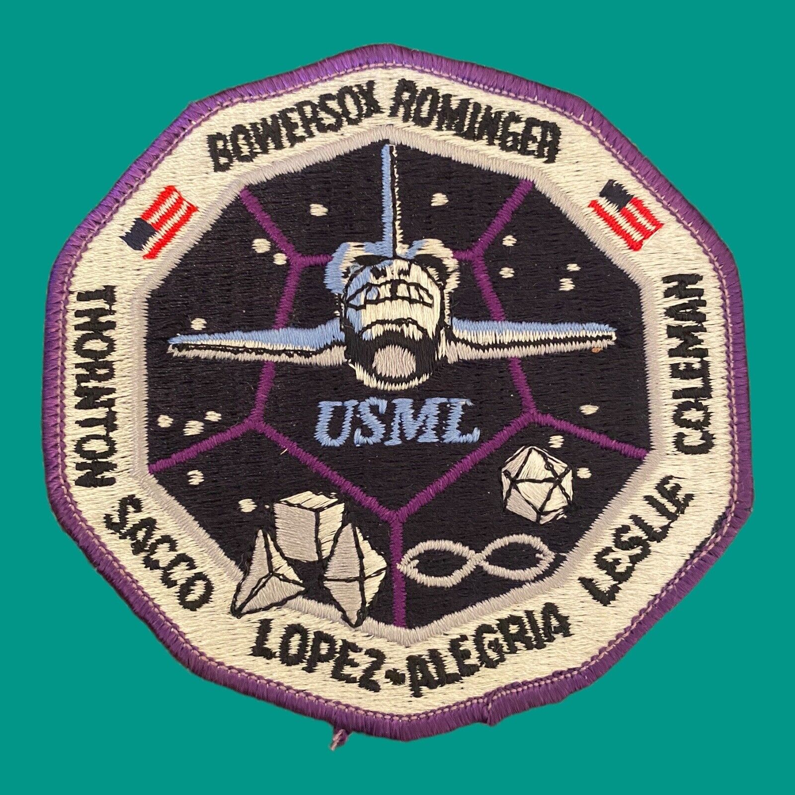 LMH PATCH Badge NASA SPACE SHUTTLE Columbia 1995 STS-73 USML Bowersox Rominger