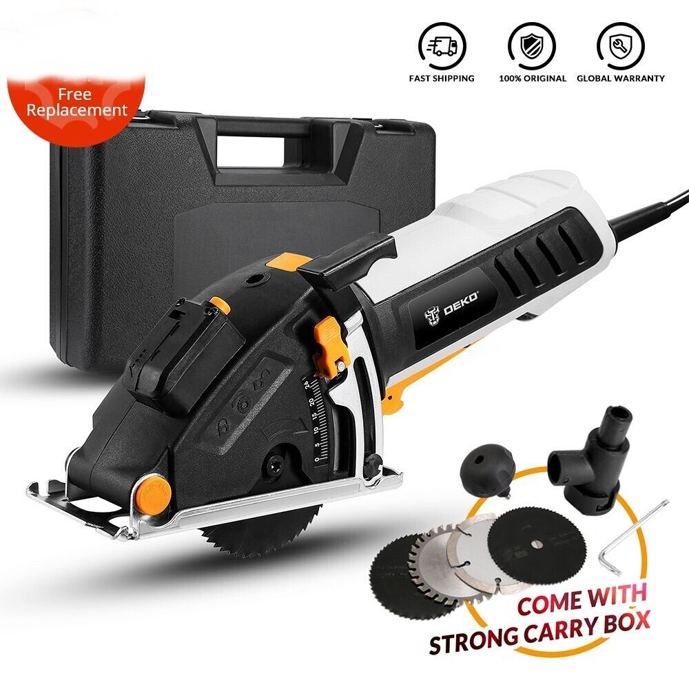 Circular Saw Power Tool Laser 4 Blades Dust Passage Comfortable Handle Electric
