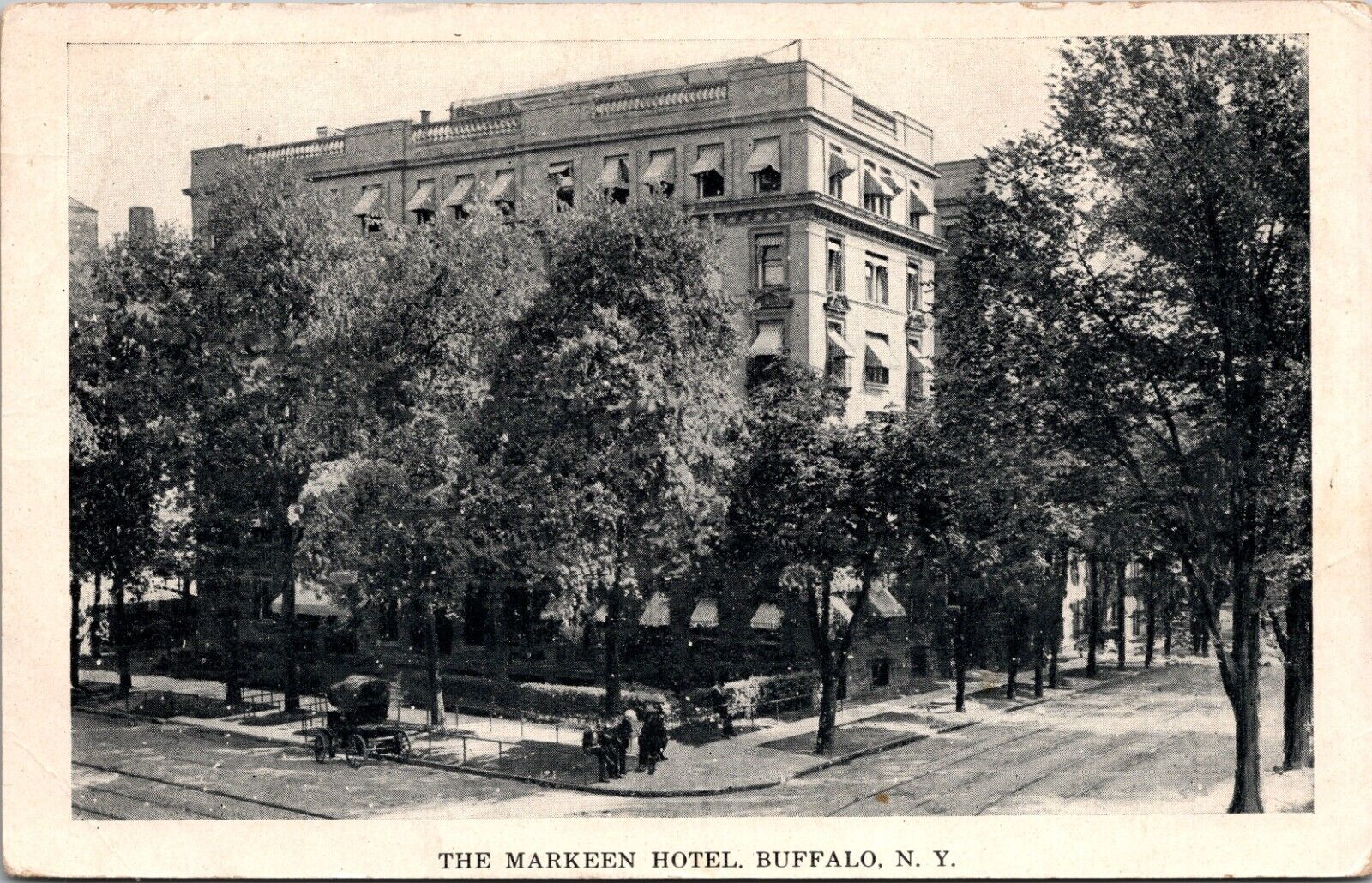 Buffalo, New York - The Markeen Hotel - Vintage Unposted Postcard