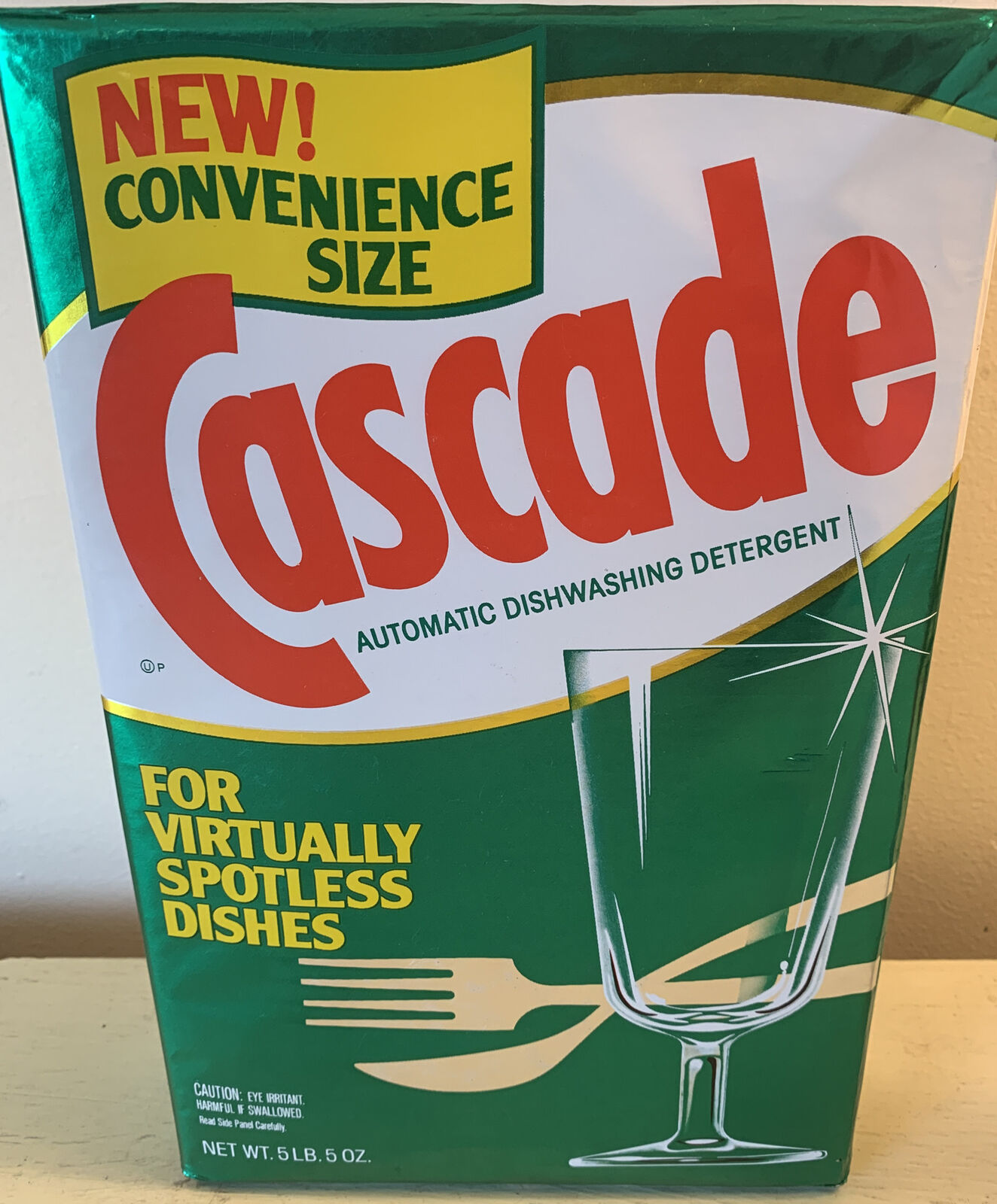 Vintage Cascade Dish Washer Detergent New Box - 5 Lb 5 Oz. (85 Total Oz)