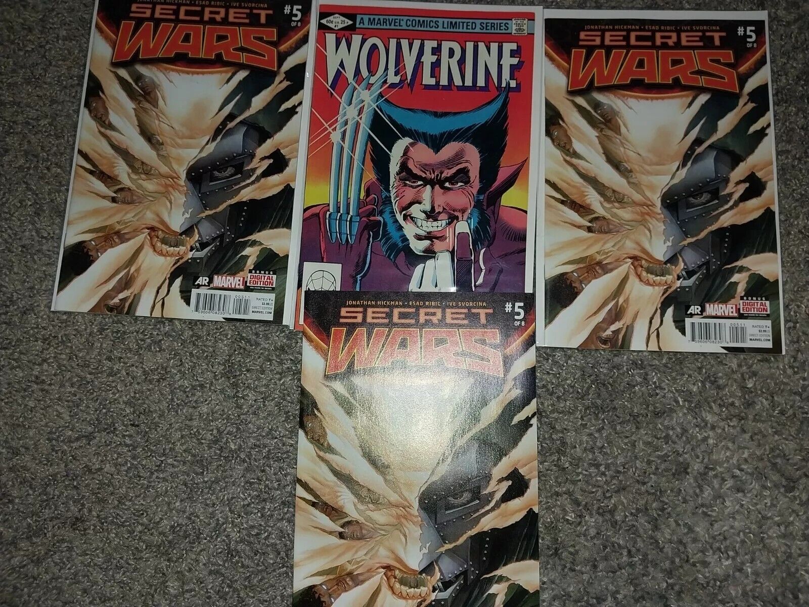 Wolverine #1 (1982) & Secret Wars #5 (2015) - Lot Of 4