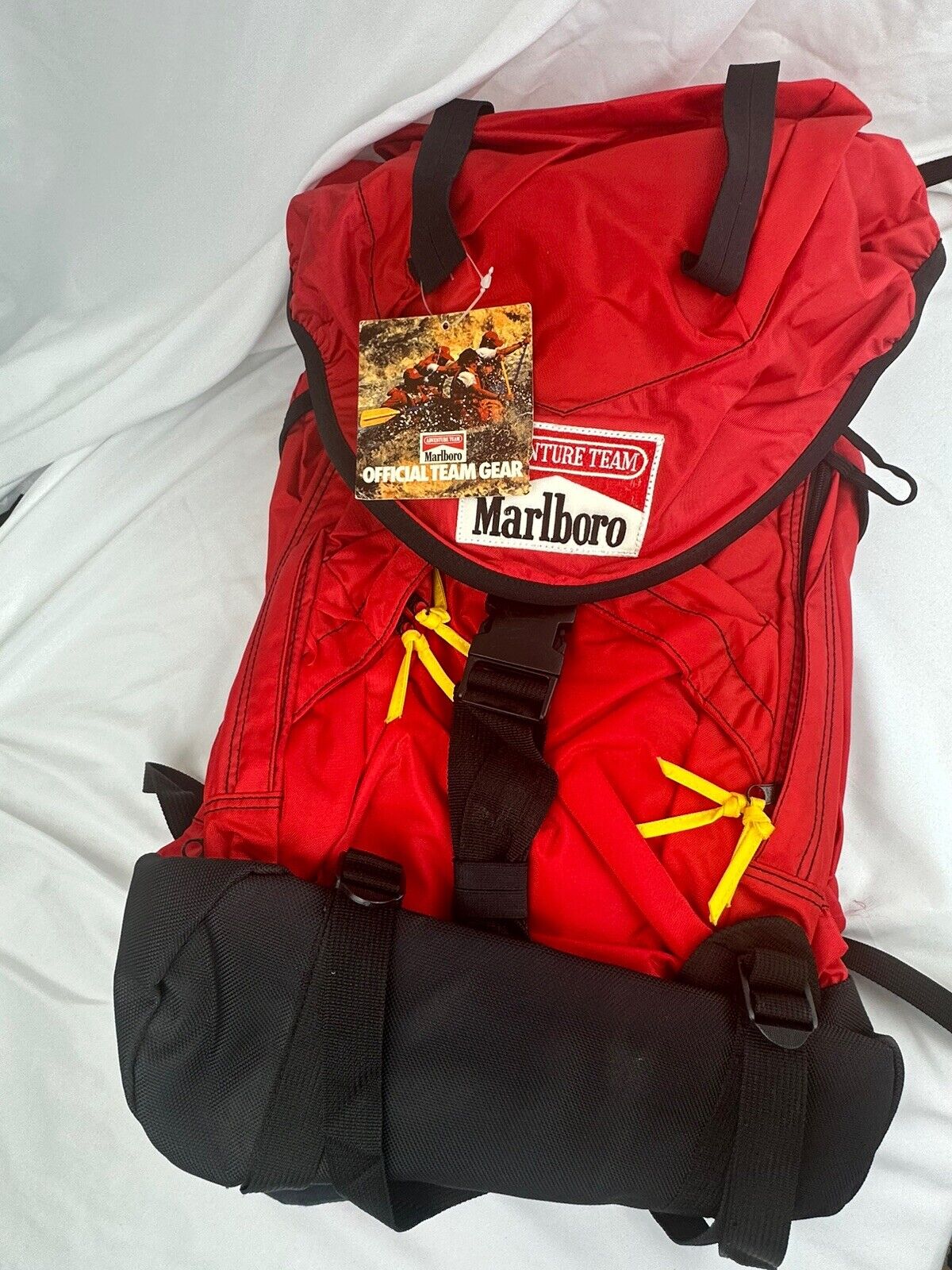 Vintage 90’s Marlboro Adventure Team Red Large Camping Hiking Backpack WITH TAGS