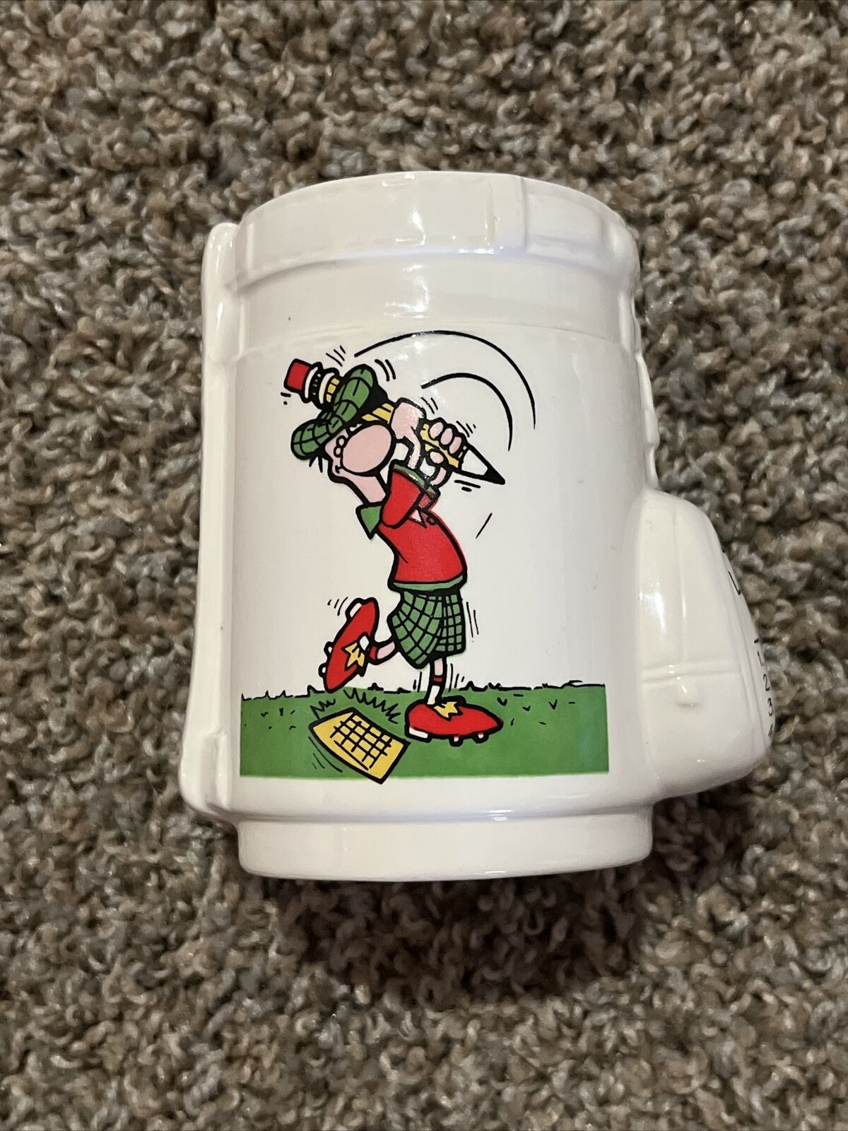 Vintage Funny Golf Coffee Mug Cup Lower Your Score Handicap