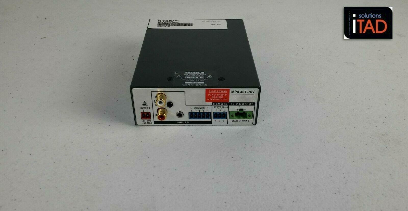 Extron MPA 401-70V Mini Power Amplifier, Power Adapter NOT INCLUDED