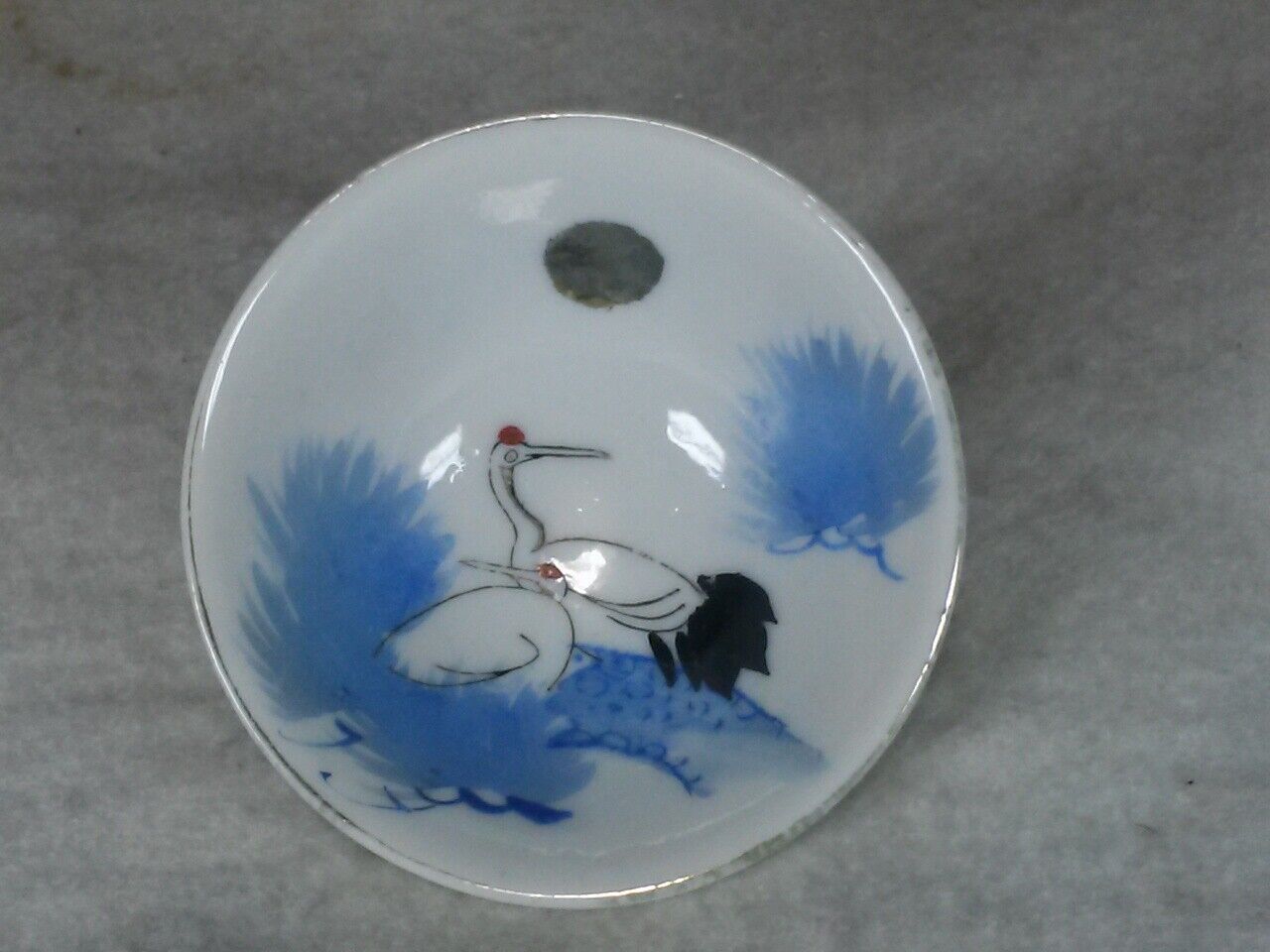 cranes Small Plate porcelain made in japan