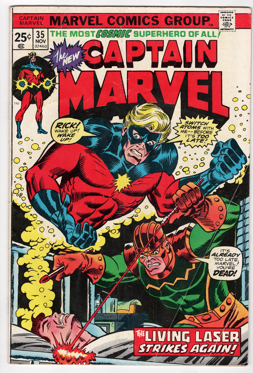 Captain Marvel #35 Marvel Comics (1968) Annihilus Living Laser Ant-Man Wasp