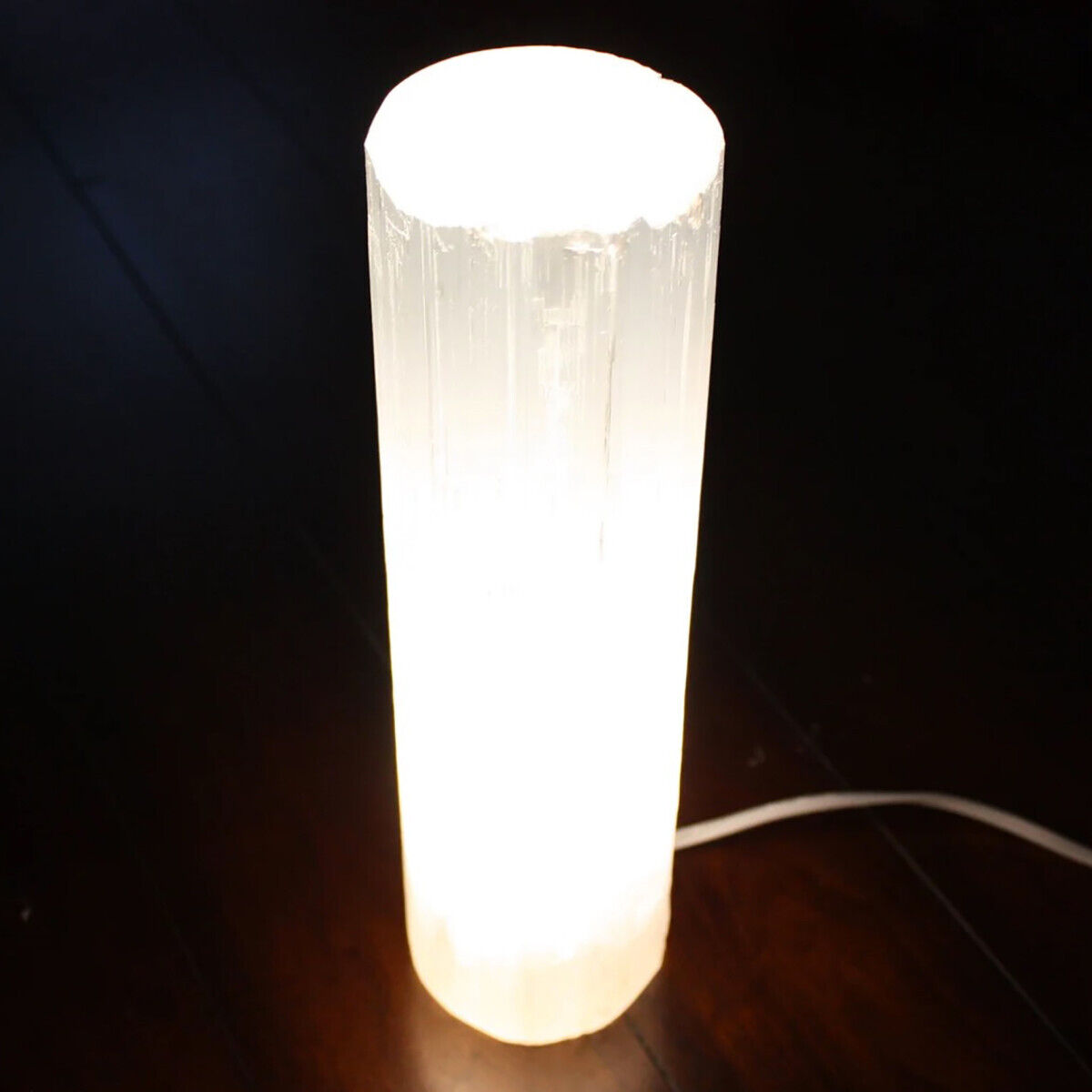 XL Selenite Tower Lamp Crystal \