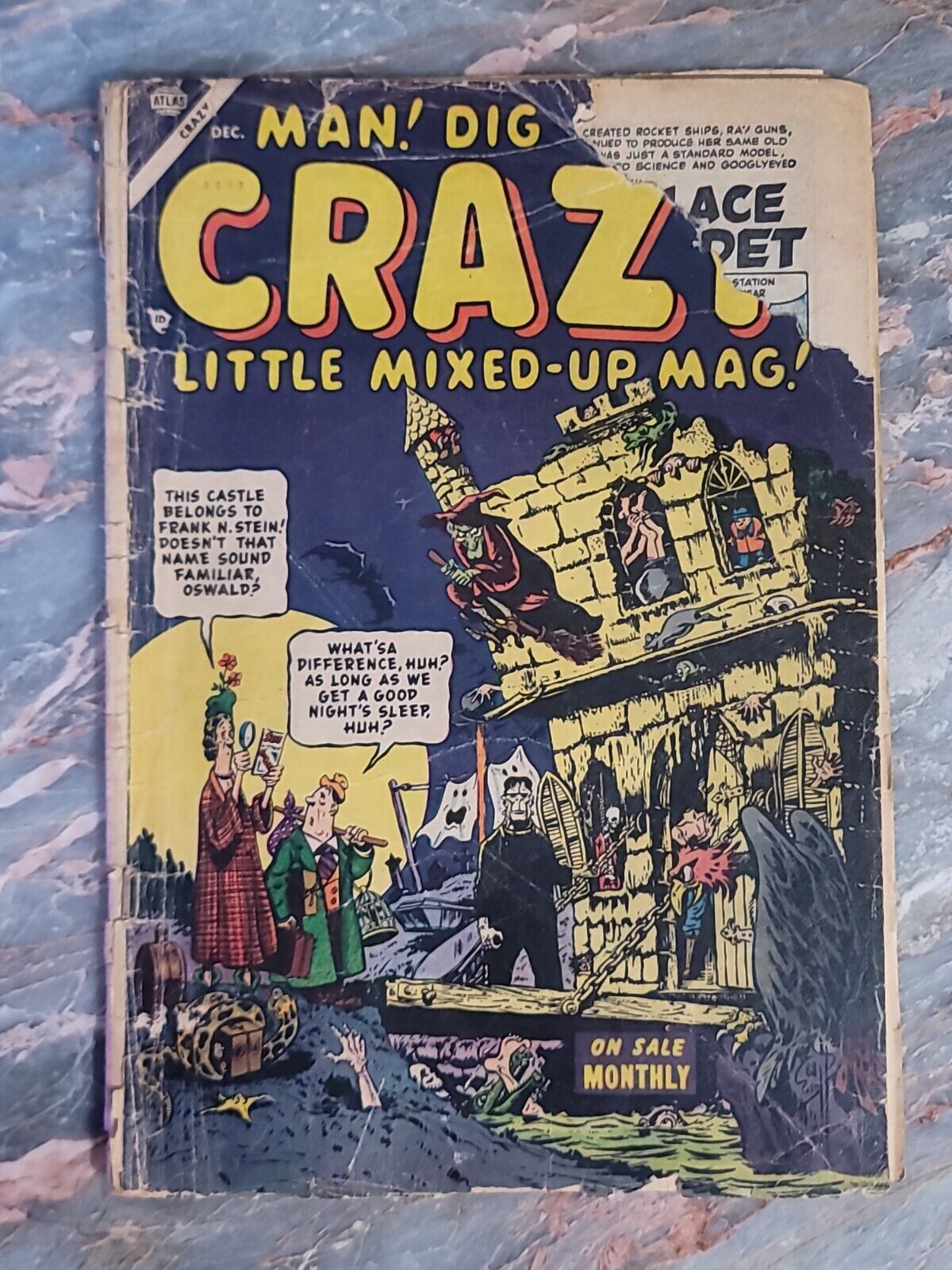 Atlas Comics Crazy Little Mixed-Up Mag, Halloween Frankenstein, Pre-owned 