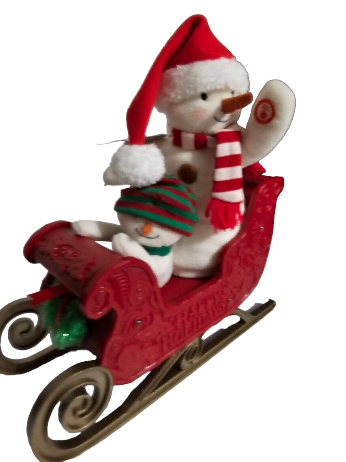New Jingle Pals Twinkling SLEIGH  Techno Plush Hallmark Christmas Snowman 2016