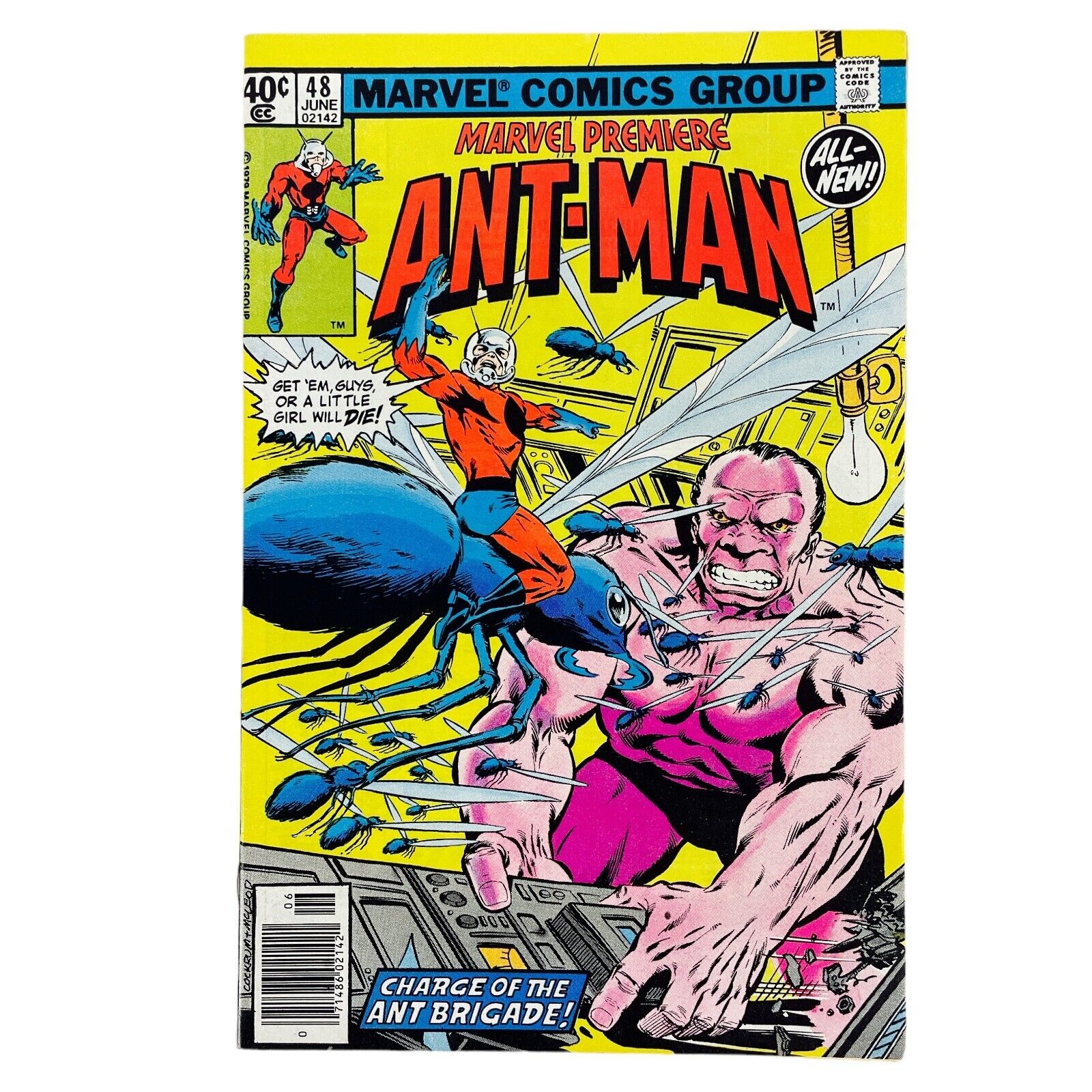 Marvel Premier #48 Ant-Man 1st Scott Lang As Antman Newstand Higher Grade 1979