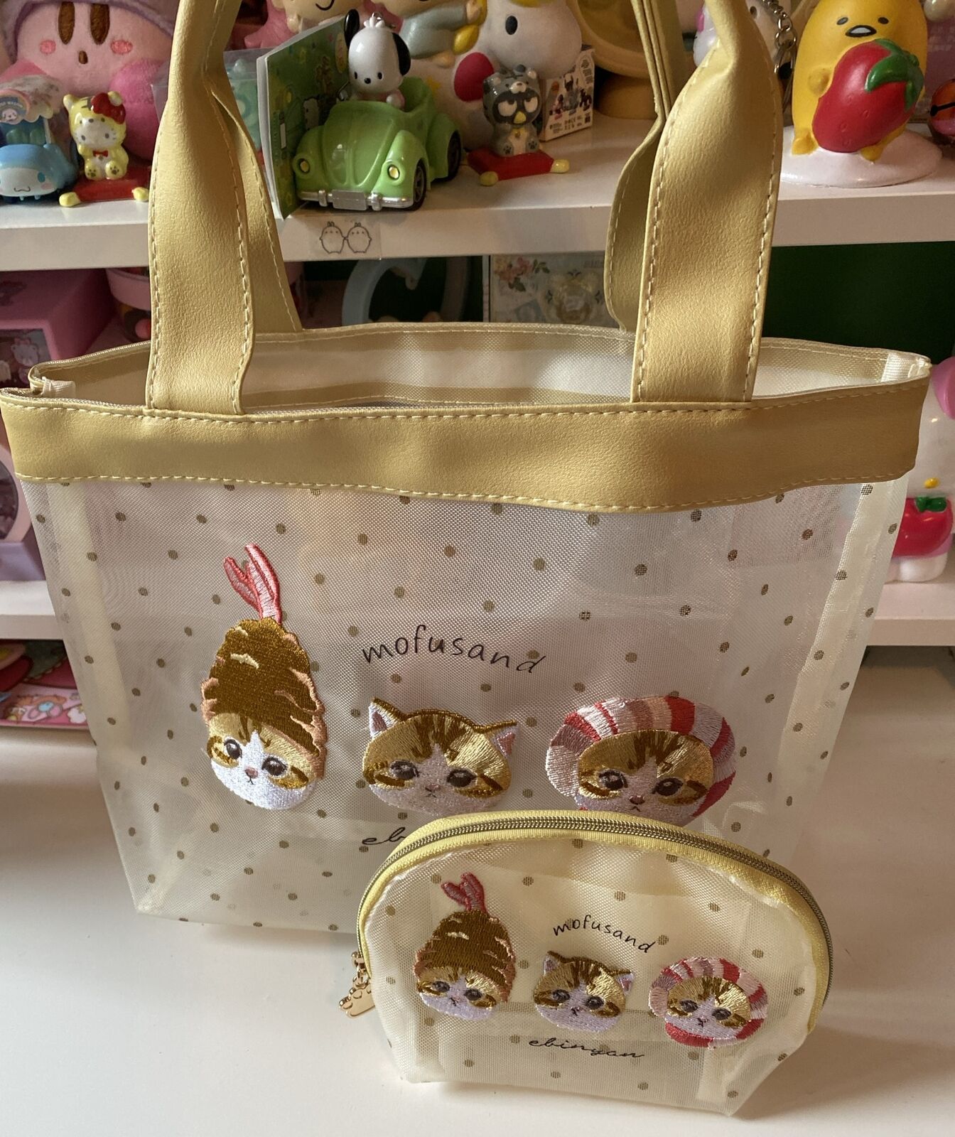 mofusand Mini Tote Bag   With Mini Cosmetic Set