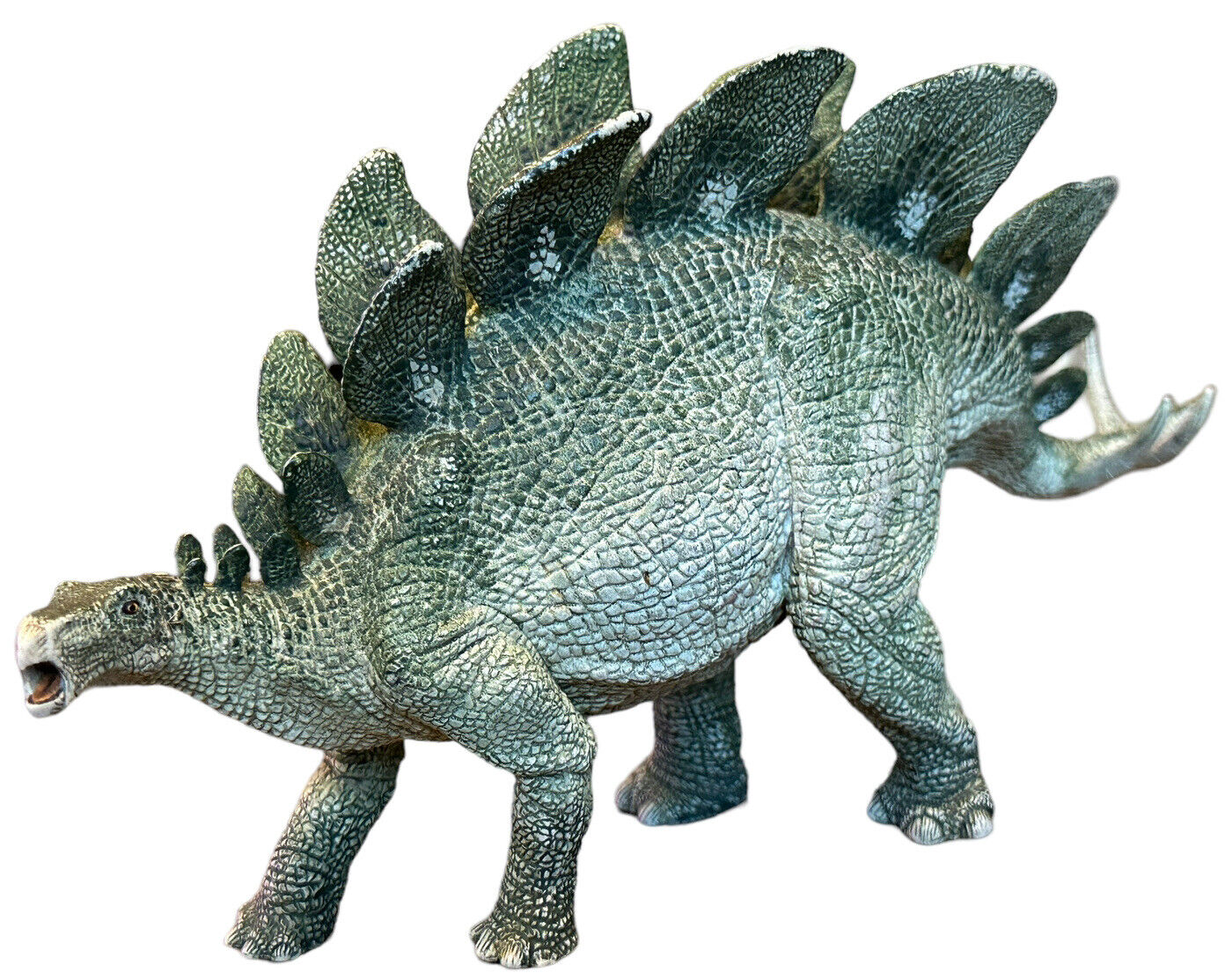 2005 Papo PVC Heavy Realistic Solid STEGOSAURUS  Dinosaur Animal 9\