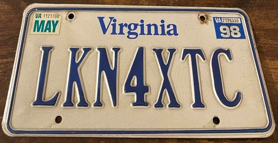 LKN4XTC Booster License Plate Looking For Ecstasy MDMA Molly Virginia