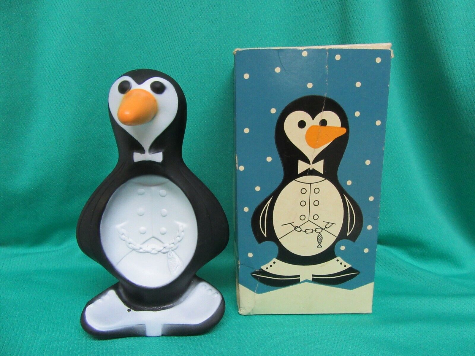 Vintage 1960\'s AVON Perry The Penguin Floating Soap Dish w Box  GUC