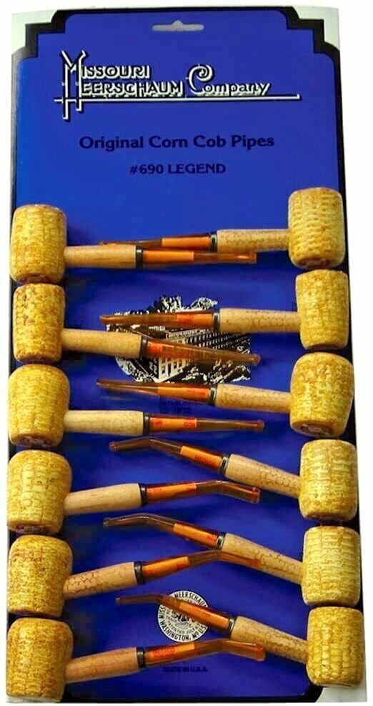 The Big Easy Pipe Accessories Legend Corn Cob Pipes-P101 12 PACK
