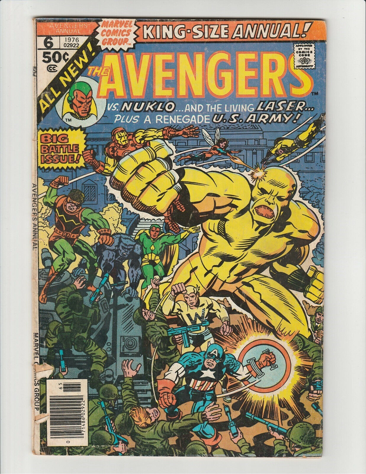 Avengers King-Size Annual #6 Bronze Age Marvel 1st Solo Vision George Perez 4.0